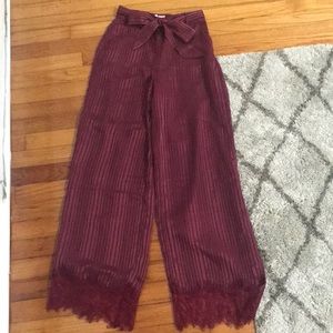 Anthropologie High Waisted Wide Legged Pants
